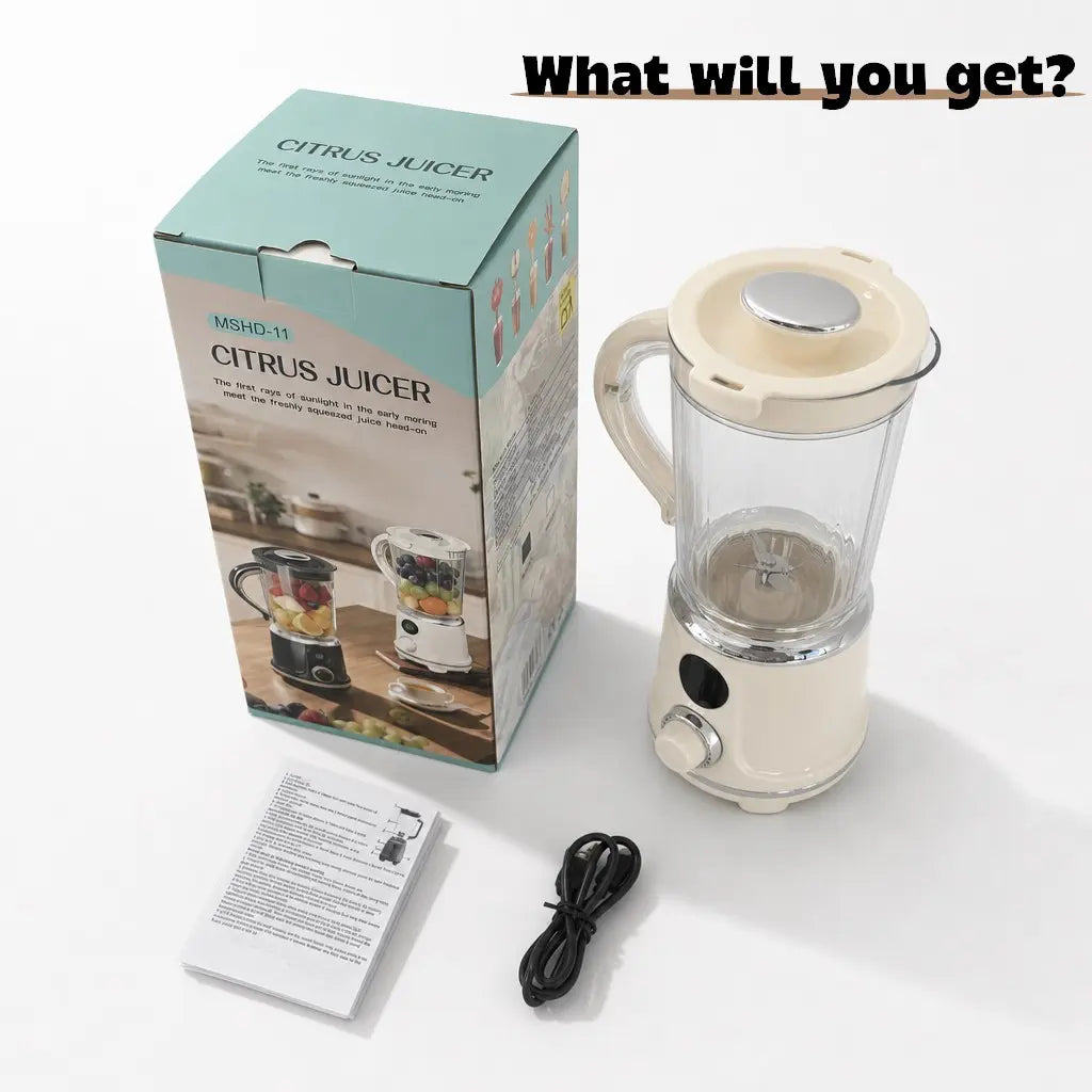 Powerful 12-Blade Portable Blender - Rechargeable 600ml Juice Maker for Smoothies and Shakes