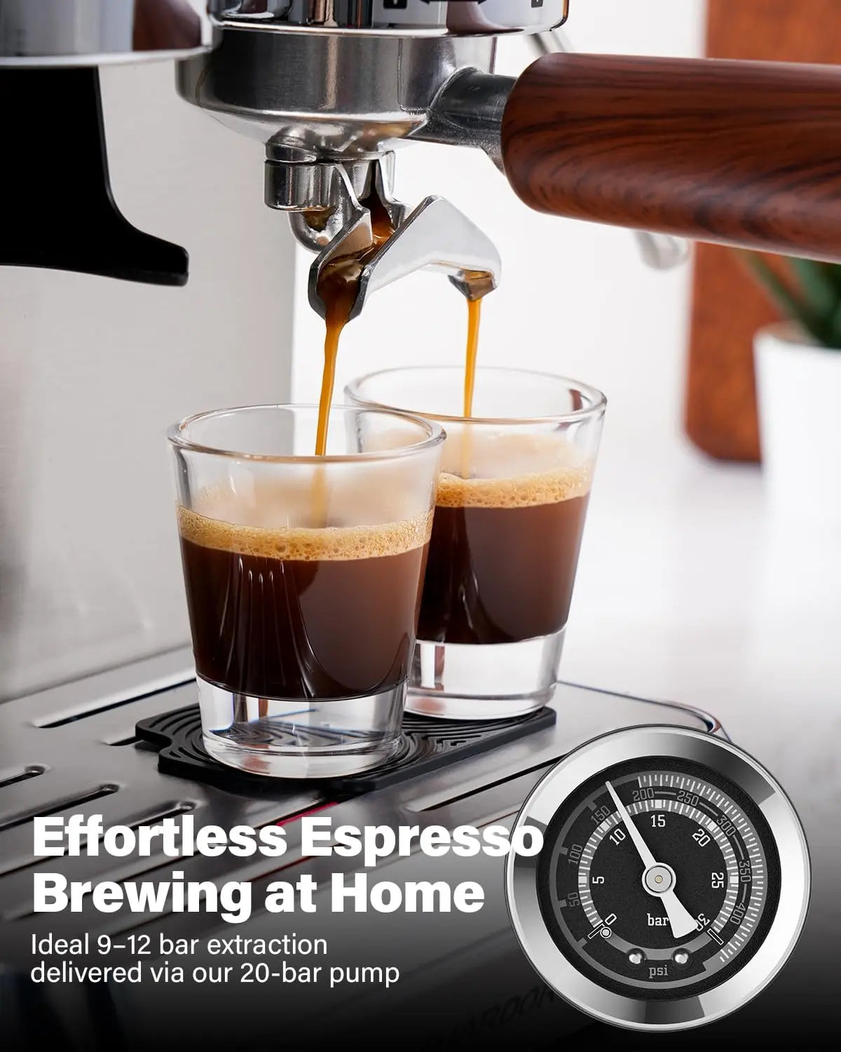 Experience Barista Quality at Home with the 20 Bar Automatic Espresso Machine Featuring a Built-in Grinder and Professional Steam Wand