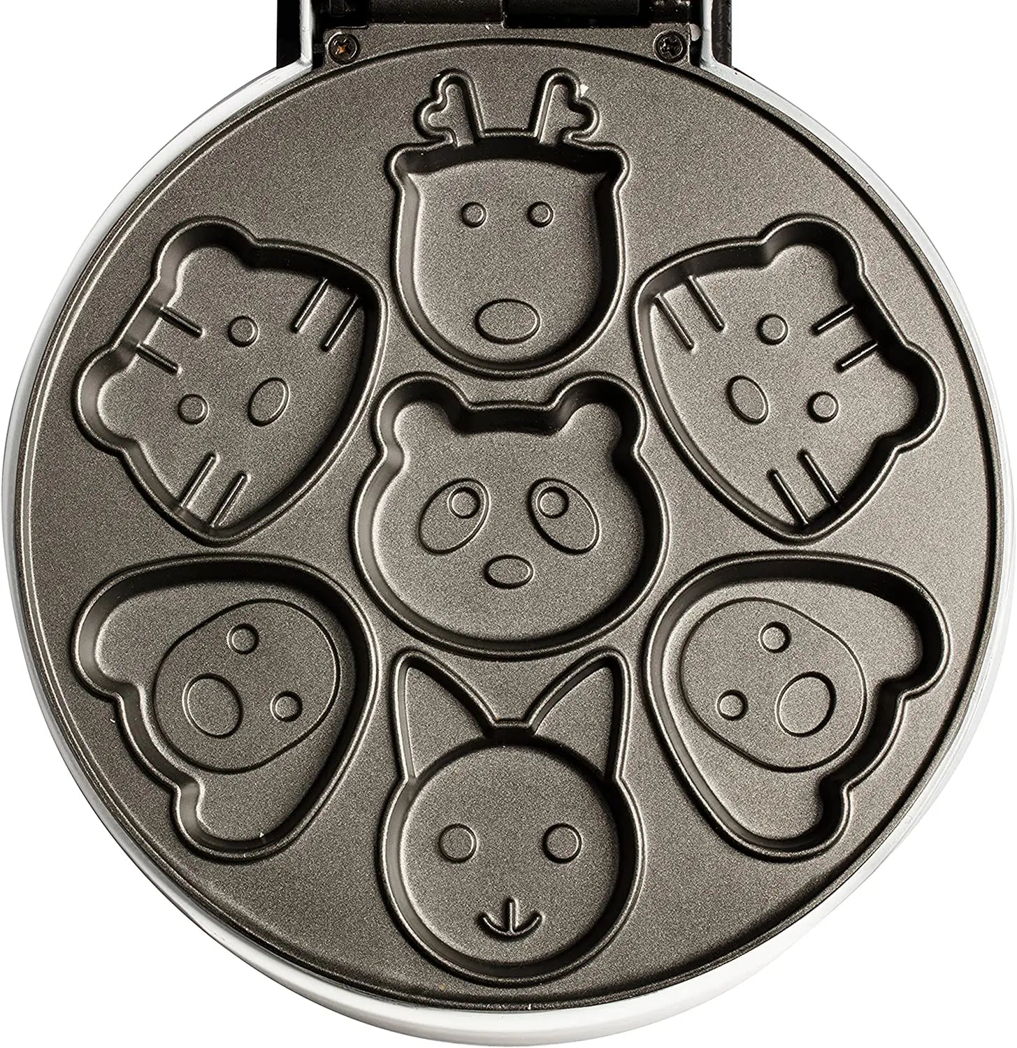 Create Magical Mornings with the Waffle Wow! Animal Mini Waffle Maker – Craft 7 Adorable Animal-Shaped Waffles Including Cats, Dogs, and Reindeer!
