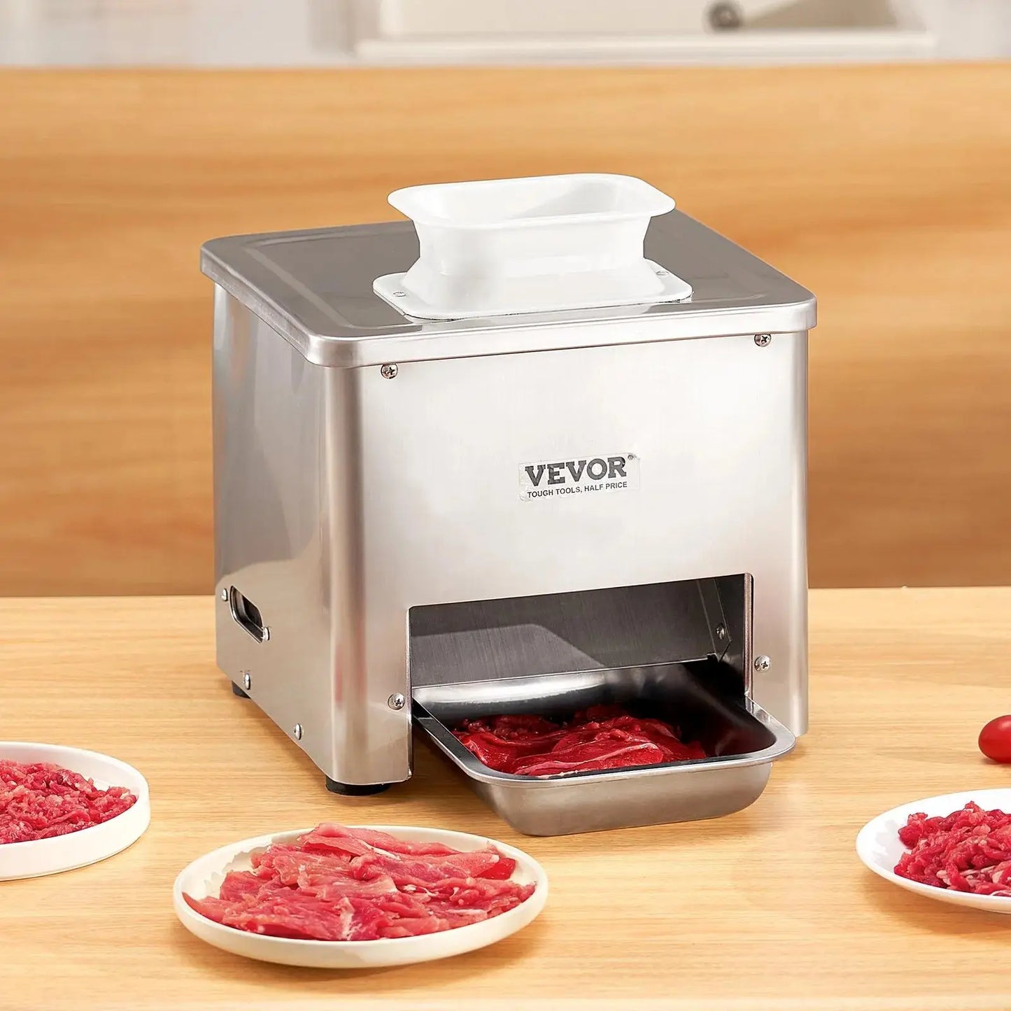Unleash Your Culinary Creativity with the Vevor 550W Meat Cutter Machine - Perfect for Home Chefs and Restaurants!