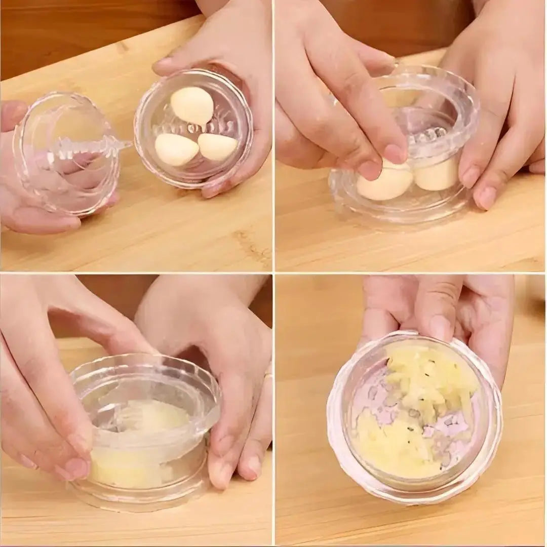 Revolutionize Your Cooking with the Manual Garlic Twister & Masher - The Ultimate Multi-Functional Mincer & Grinder for Garlic, Onions, Ginger, Herbs, and Nuts!