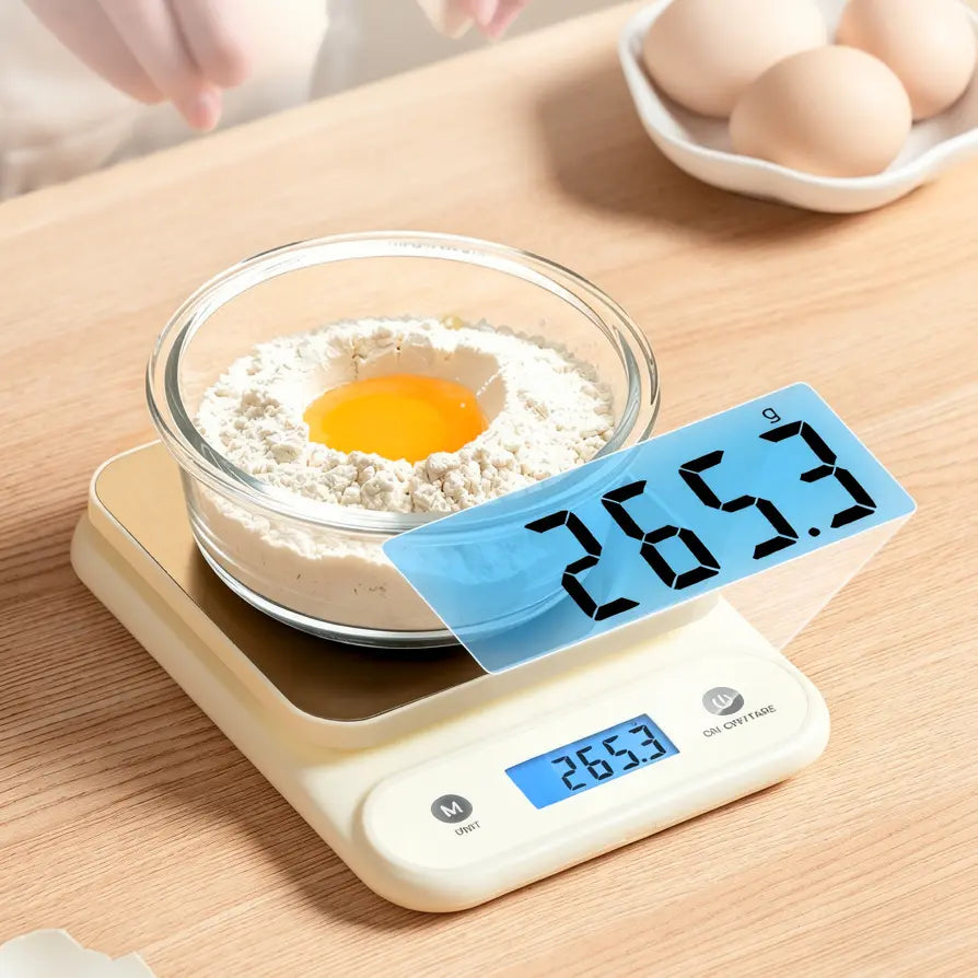 Elevate Your Cooking with the Meilen 5Kg/11Lb Digital Kitchen Scale - Precision Measurements with Stainless Steel Durability and Included Batteries