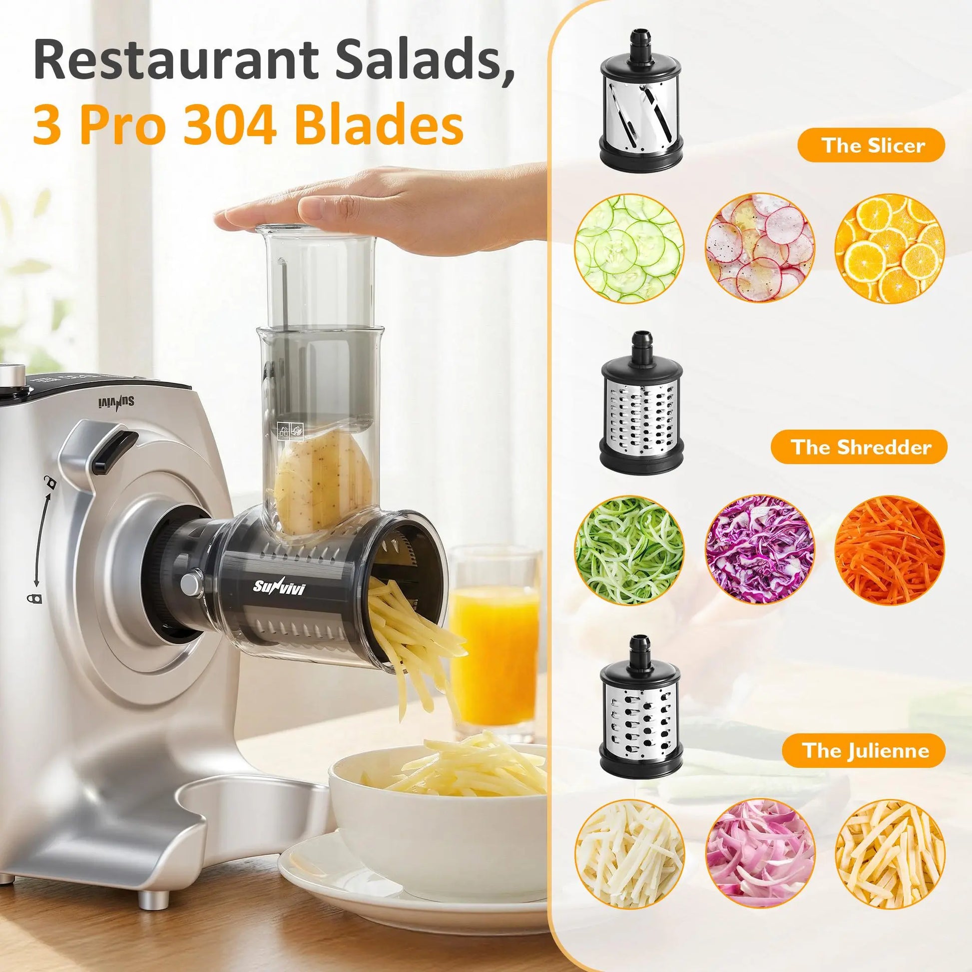 Experience Culinary Excellence with the Sunvivi 4-In-1 Multifunction Stand Mixer - Your Ultimate Kitchen Companion for Dough, Juicing, Grinding, and More!