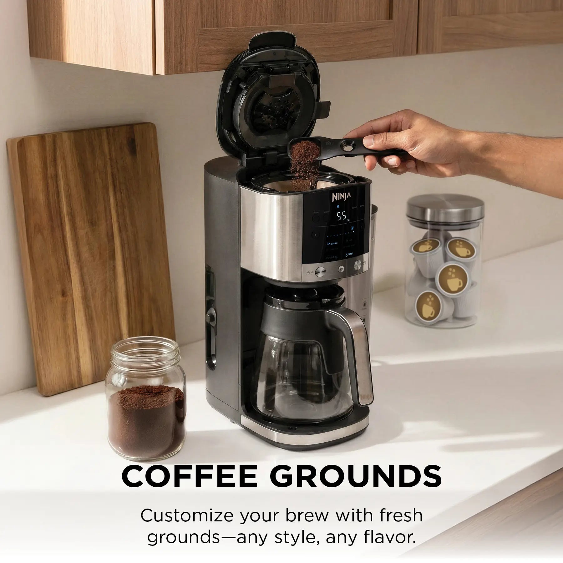 Brew Your Perfect Cup Every Time with the Ninja DualBrew Coffee Grounds & Pods - GP161