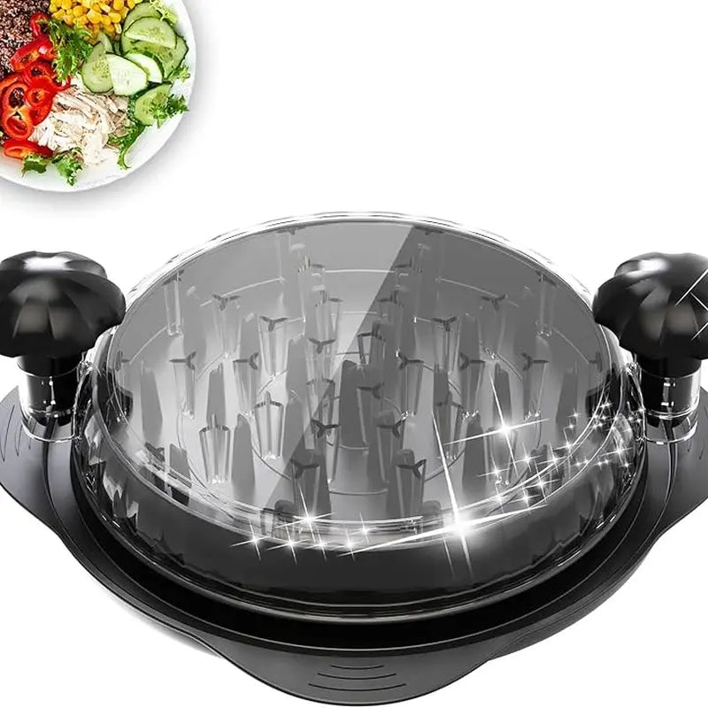 Effortlessly Shred Chicken and More with the XL 11-Inch Meat Shredder Tool - Ergonomic, Non-Slip Design for Quick Meal Prep in Elegant Black