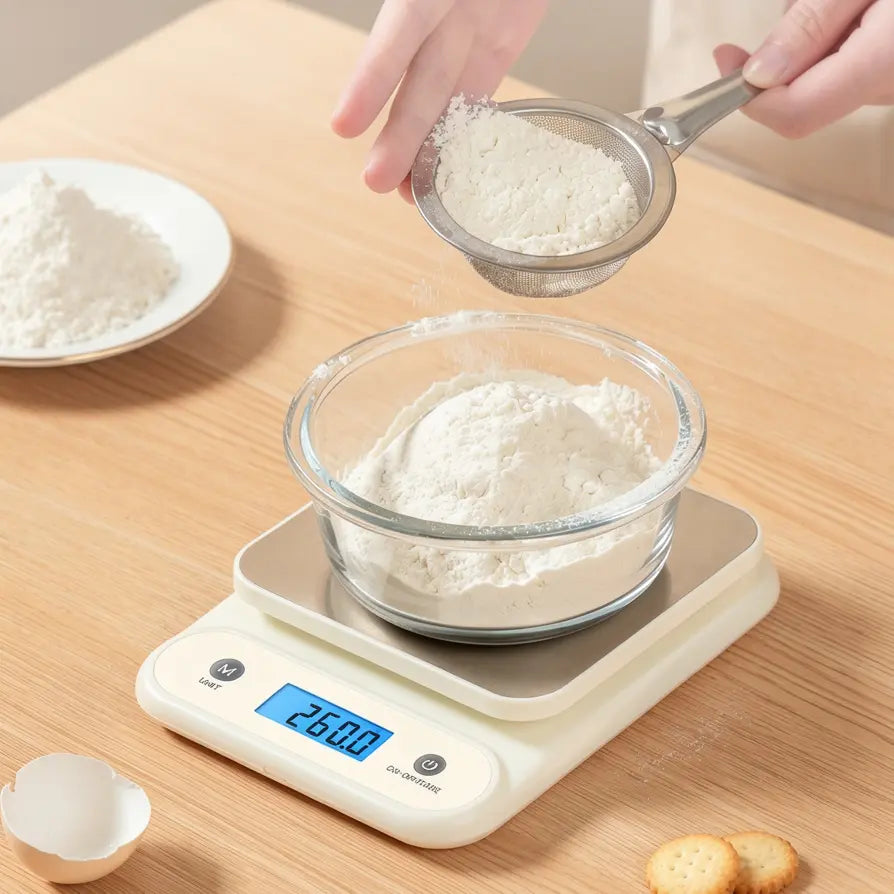 Elevate Your Cooking with the Meilen 5Kg/11Lb Digital Kitchen Scale - Precision Measurements with Stainless Steel Durability and Included Batteries