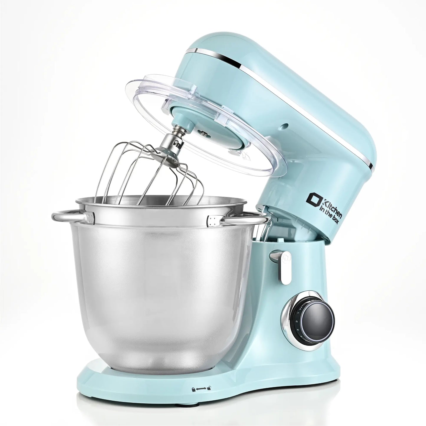 Elevate Your Baking with the Kitchen in the Box Stand Mixer - Versatile 4.5L+5L Mixer with 10 Speeds and Essential Attachments!