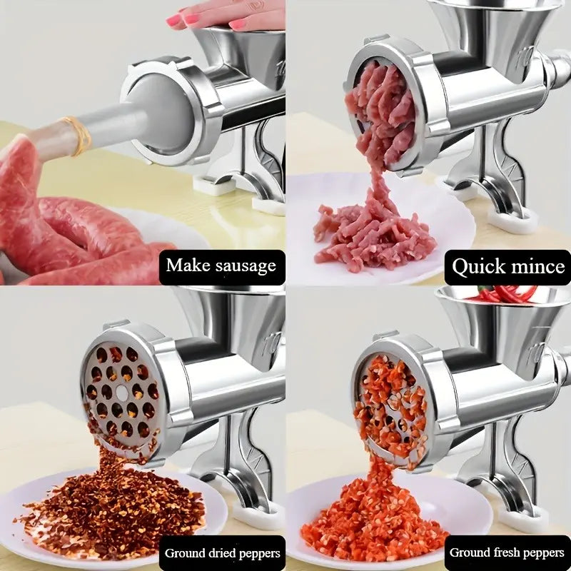 Elevate Your Cooking with Our Manual Meat Grinder - Perfect for Meat, Veggies, and Spices!