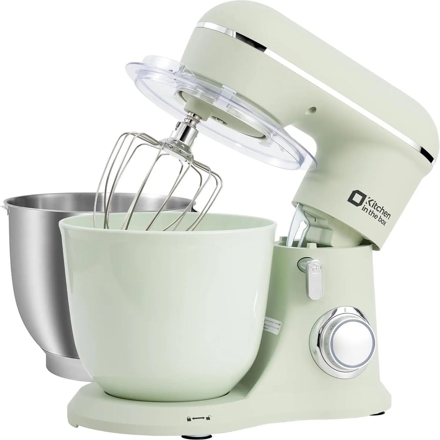 Elevate Your Baking with the Kitchen in the Box Stand Mixer - Versatile 4.5L+5L Mixer with 10 Speeds and Essential Attachments!