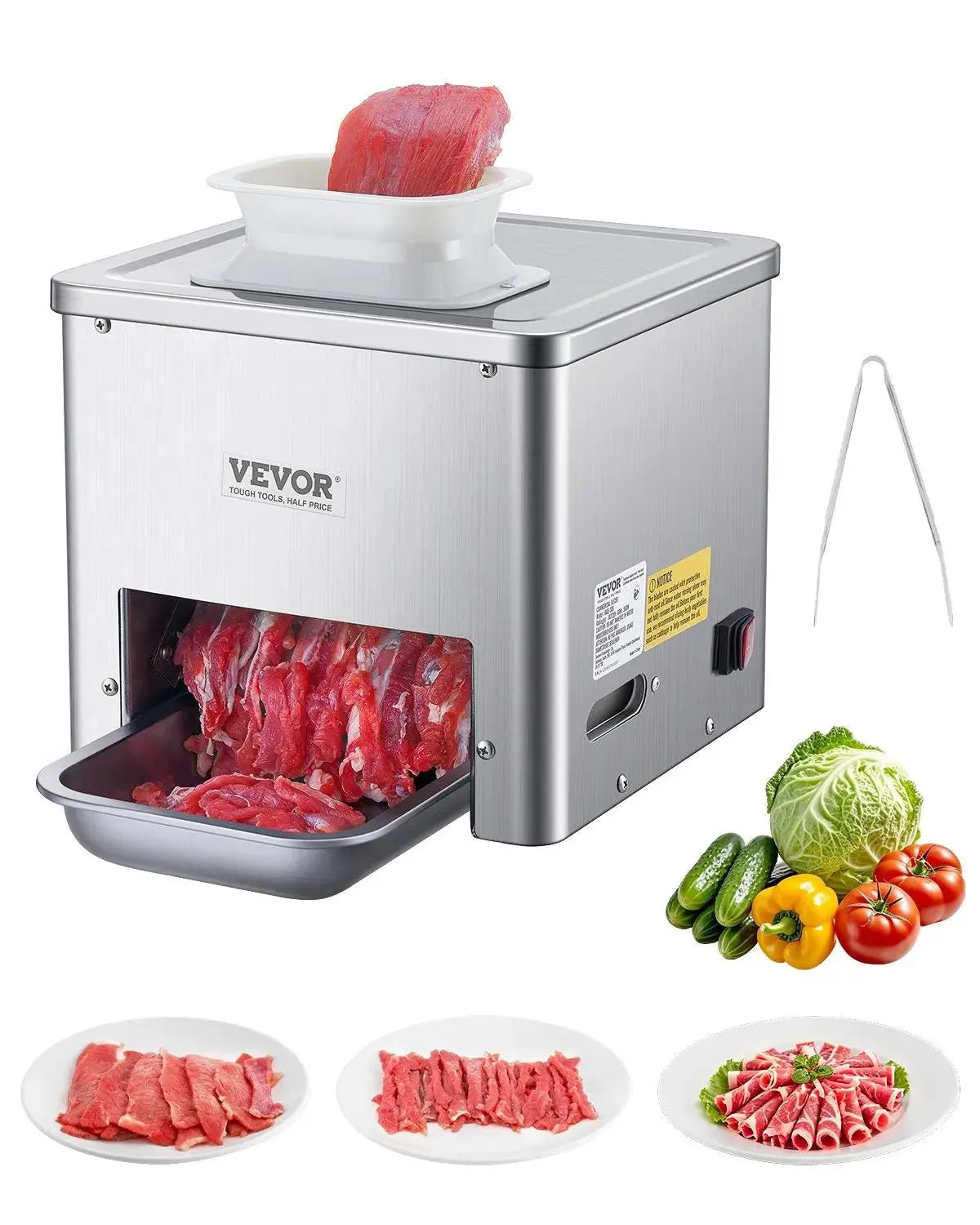Unleash Your Culinary Creativity with the Vevor 550W Meat Cutter Machine - Perfect for Home Chefs and Restaurants!